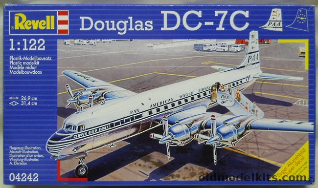 Revell 1/122 Douglas DC-7 Pan Am or Sudflug, 04242 plastic model kit